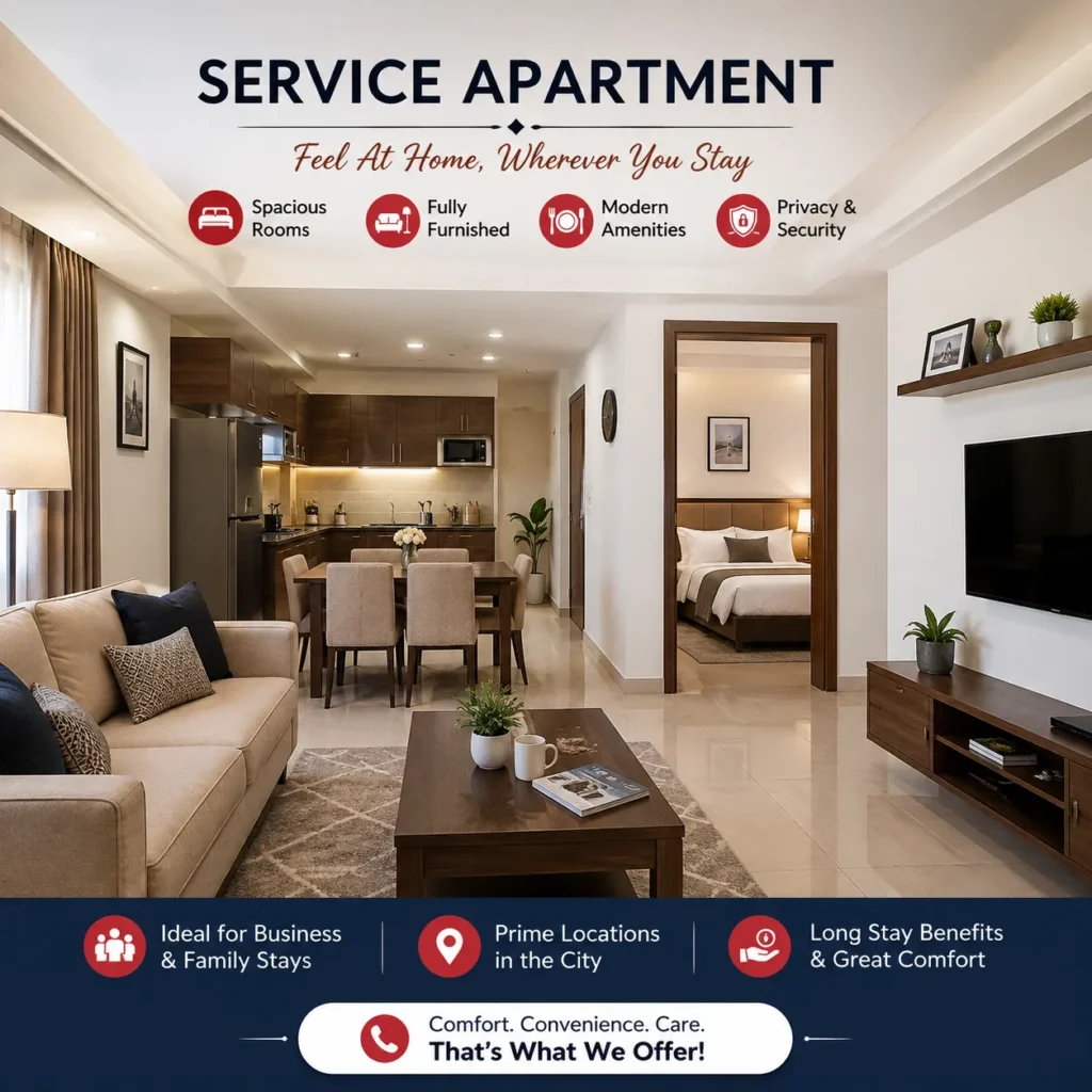 Best Service Apartment in Faridabad